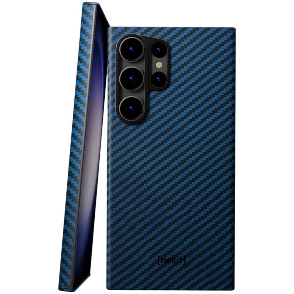 Θήκη Samsung Galaxy S23 Ultra Nekit Fiber Σκληρή με MagSafe Aramid Fiber 1mm 1500D Kevlar - Blue (8719246469787)