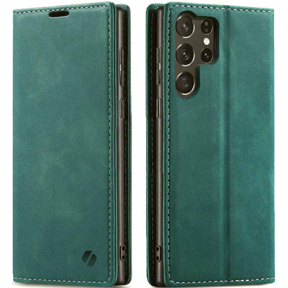Θήκη Samsung Galaxy S25 Ultra Spacecase Wallet Πορτοφόλι - Green (5905719114695)