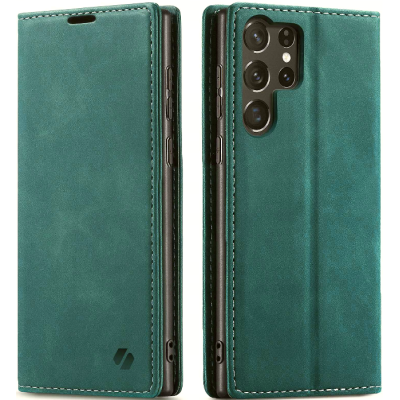 Θήκη Samsung Galaxy S25 Ultra Spacecase Wallet Πορτοφόλι - Green (5905719114695)