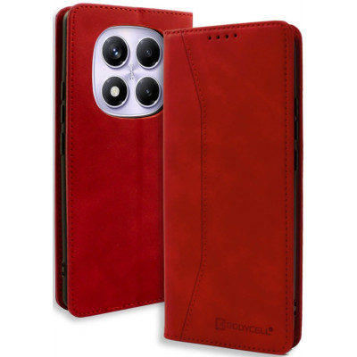 Θήκη Xiaomi Redmi Note 14 Pro 4G Bodycell Book Case Πορτοφόλι - Red (5206015080692)