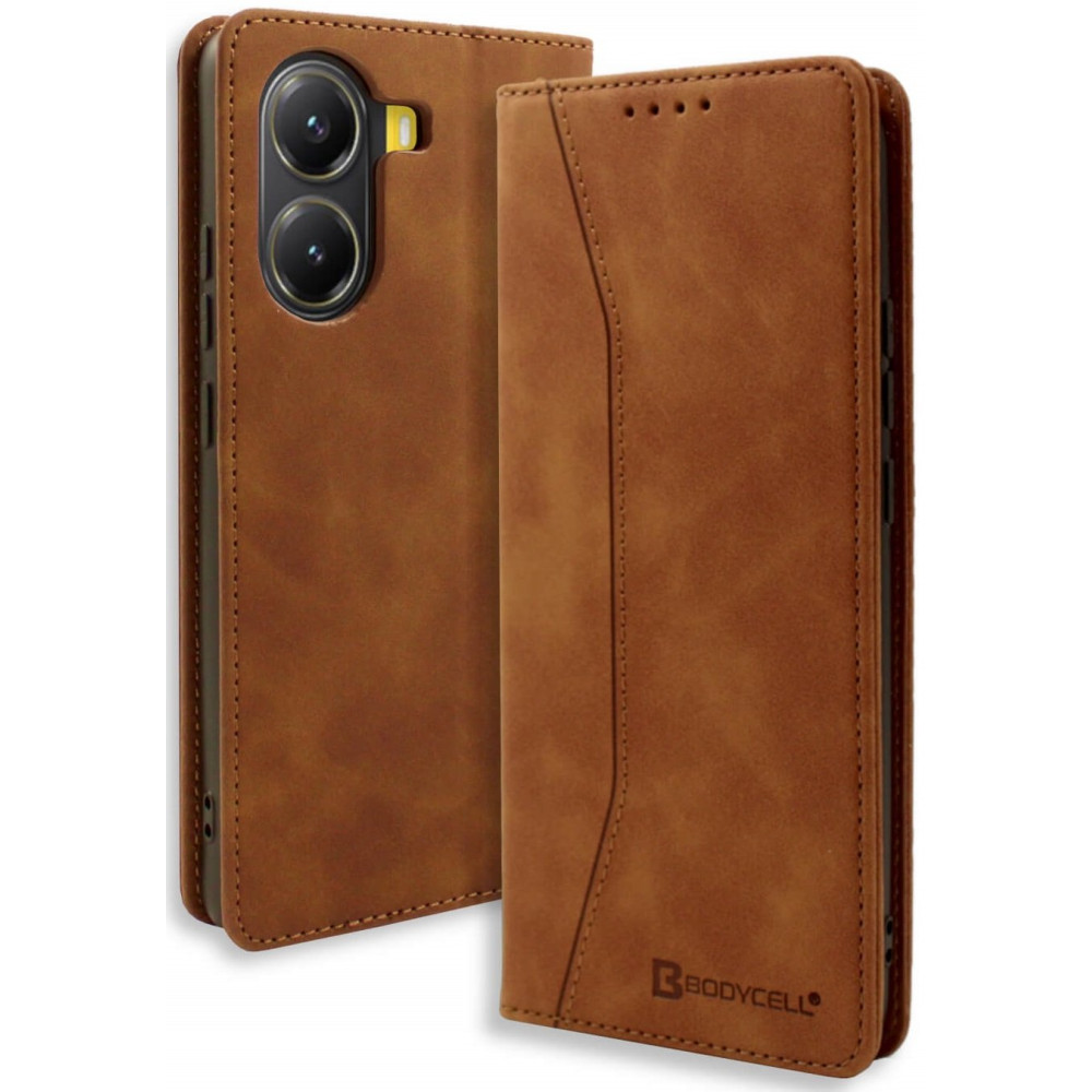 Θήκη Xiaomi Poco X7 Pro Bodycell Book Case Πορτοφόλι - Brown (5206015080777)