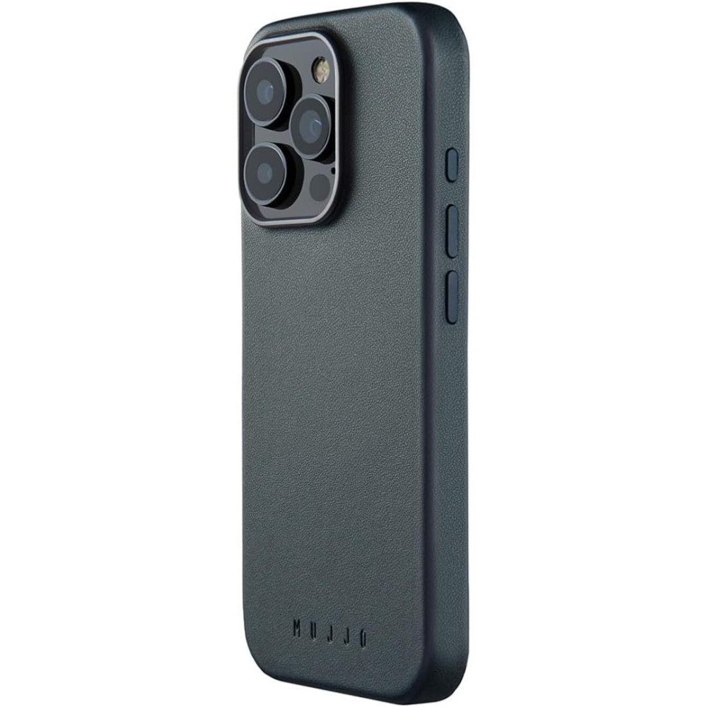 Θήκη iPhone 16 Pro MUJJO MaizCase με MagSafe από Vegan Δέρμα - Steel Blue (MUJJO-CL-054-SB)