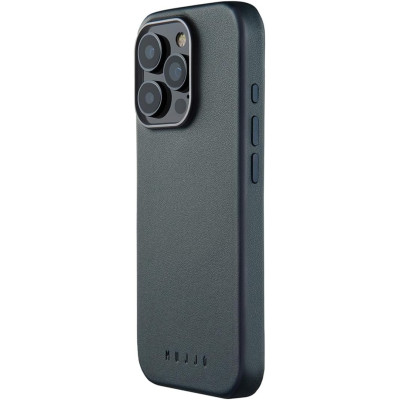 Θήκη iPhone 16 Pro MUJJO MaizCase με MagSafe από Vegan Δέρμα - Steel Blue (MUJJO-CL-054-SB)