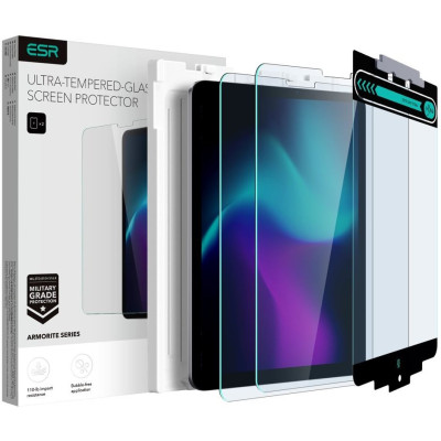 Tempered Glass iPad Pro 11" 2022 / 2021 / 2020 / 2018 / iPad Air 5 2022 10.9" / Air 4 2020 10.9" ESR Armorite Ultra Αντιχαρακτικό Γυαλί Προστασίας Οθόνης 2 Τεμάχια - Clear (4894240194782)