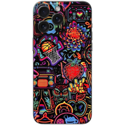 Αυτοκόλλητο Skin Προστασίας Πλάτης iPhone 16 Pro Gams Premium Vinyl Skin Back Plate - 3D Neon (GAMS-VNL-SKIN-3DN-001-084)