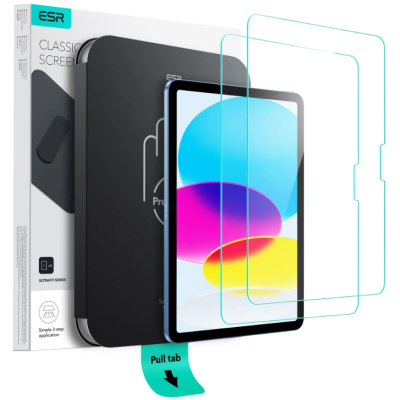Tempered Glass iPad (A16) 11th Gen. 2025 11" / 10th Gen. 2022 10.9" ESR UltraFit Classic Αντιχαρακτικό Γυαλί Προστασίας Οθόνης 2 Τεμάχια - Clear (4894240267653)