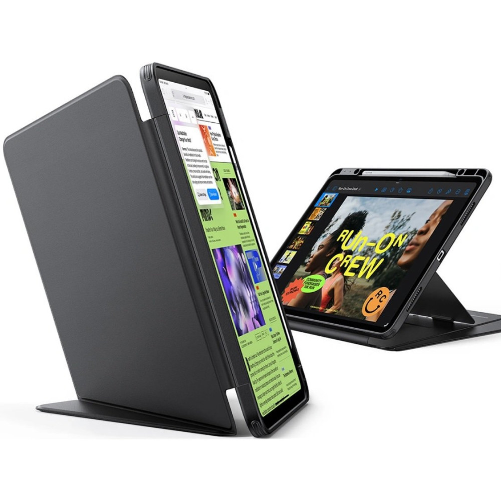 Θήκη iPad Air 13" 2025 / 2024 ESR Flip Hybrid Case με Υποδοχή για Apple Pencil - Black (4894240267219)