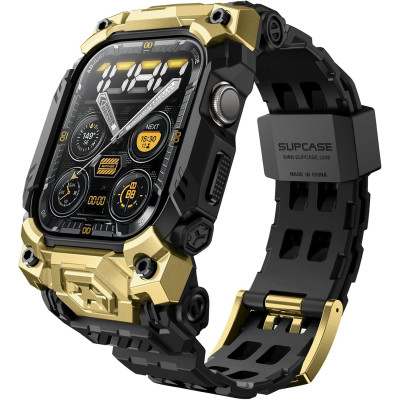 Θήκη Apple Watch 11 / 10 46mm Supcase Unicorn Beetle Ore Wristband Case Ανθεκτική Unibody - Gold (843439155732)