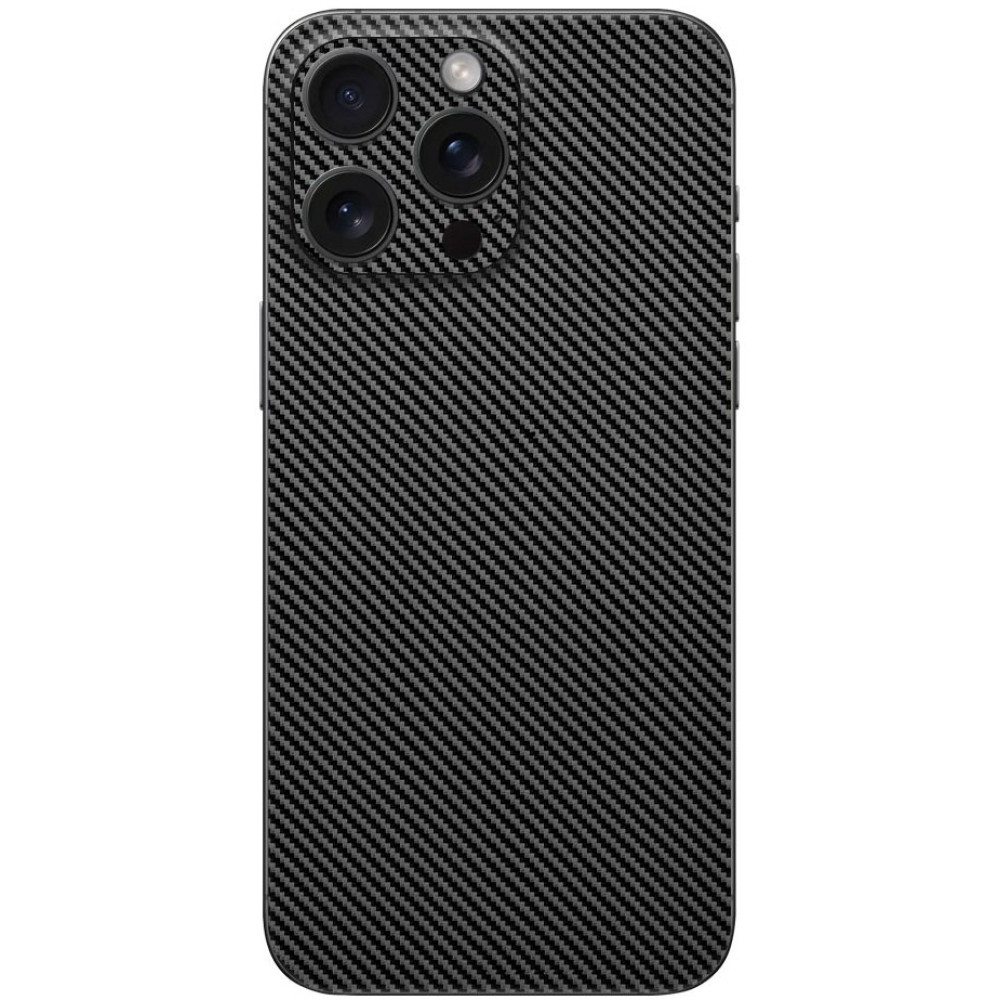 Αυτοκόλλητο Skin Προστασίας Πλάτης iPhone 16 Gams Premium Vinyl Skin Back Plate - Carbon Fiber Black (GAMS-VNL-SKIN-CFB-001-086)