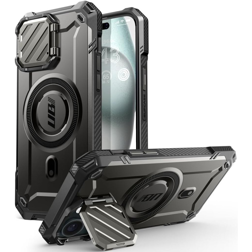 Θήκη iPhone 14 / 13 Supcase Unicorn Beetle XT Mag Ανθεκτική MagSafe με Μεταλλικό Κάλυμμα για την Κάμερα - Black (843439137325)
