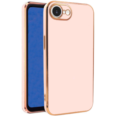 Θήκη iPhone 16e Bodycell Gold Plated Σιλικόνης - Pink (5206015081231)