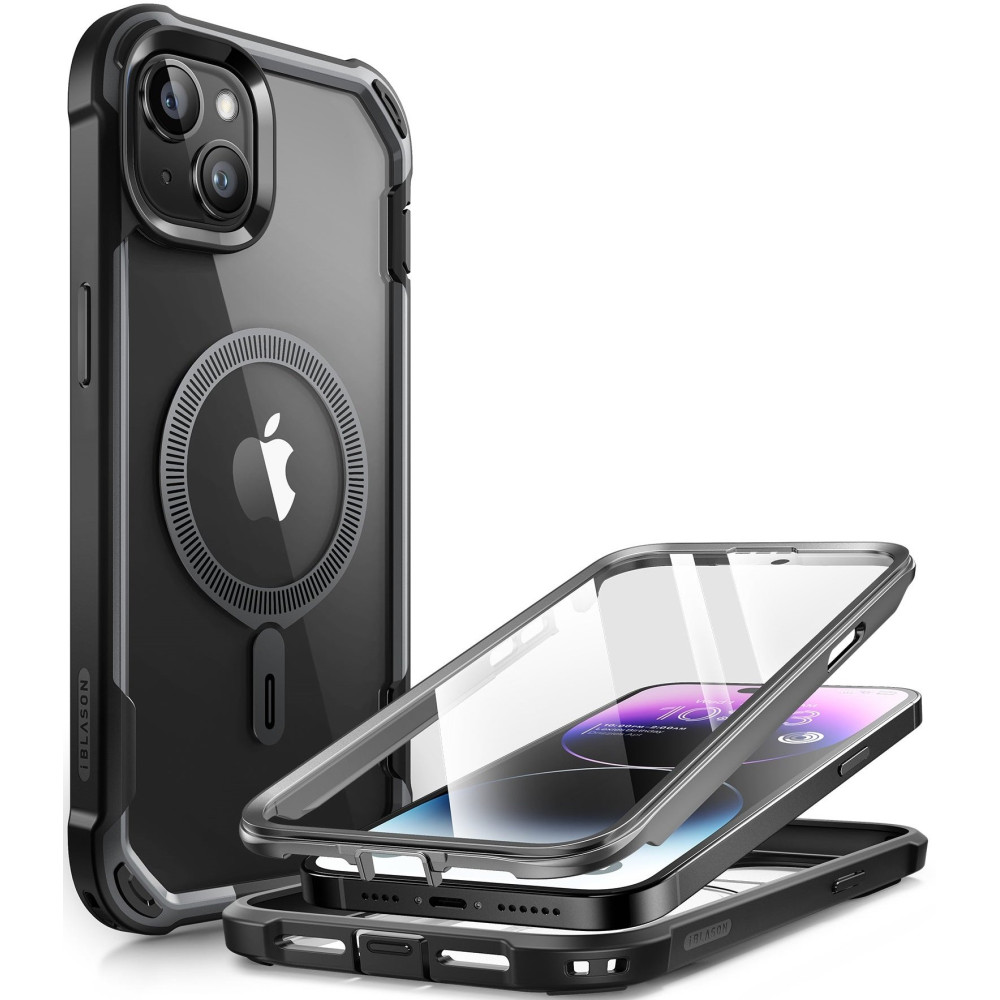 Θήκη iPhone 15 / 14 / 13 Supcase i-Blason Ares Mag Full Body 360° Ανθεκτική με MagSafe - Black (843439124264)