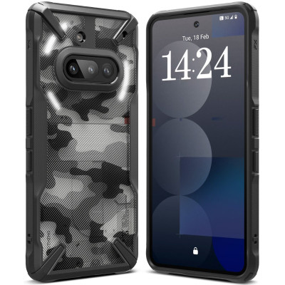 Θήκη Nothing Phone 3a Ringke Fusion X Σκληρή - Camo Black (8800293853572)