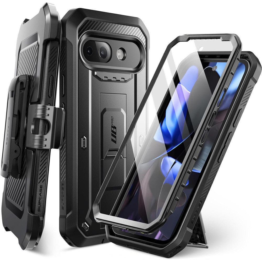 Θήκη Google Pixel 9a Supcase Unicorn Beetle Pro Ανθεκτική Full Body 360° με KickStand - Black (843439157828)