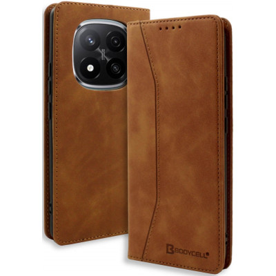 Θήκη Xiaomi Redmi Note 14 Pro Plus 5G Bodycell Book Case Πορτοφόλι - Brown (5206015080746)