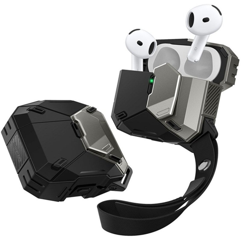 Θήκη AirPods 4th Gen Supcase i-Blason Matrix Σκληρή Ανθεκτική με MagSafe & Λουράκι Χειρός - Black (843439155497)