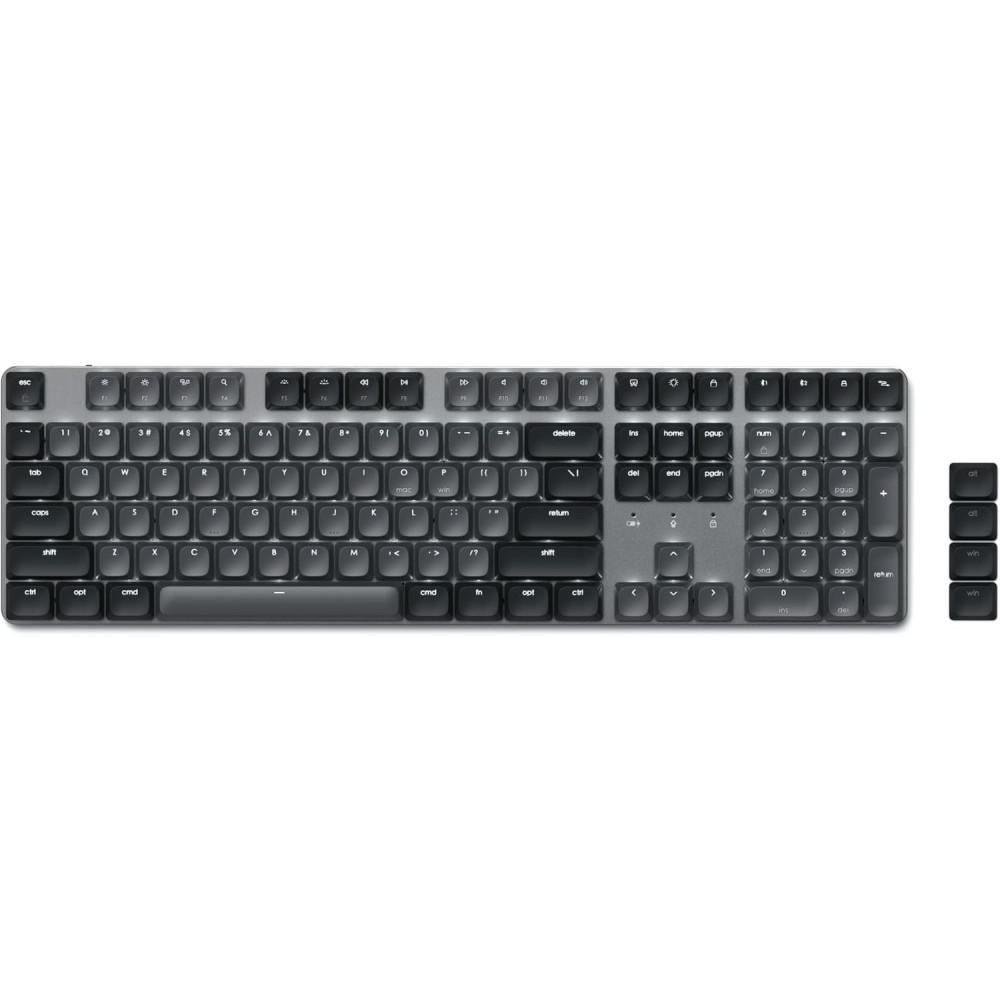 Πληκτρολόγιο Satechi SM3 Slim Mechanical Backlit Bluetooth Keyboard Ασύρματο Μηχανικό με Οπίσθιο Φωτισμό & Brown Διακόπτες Αγγλικό - Dark (ST-KSM3DK-EN)