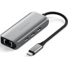 Αντάπτορας Satechi 4-In-1 USB-C Hub Type-C (male) σε 3 x Type-C 3.2 10 Gbps / 1 x Ethernet 2.5Gb - Space Gray (ST-H3C25EM)