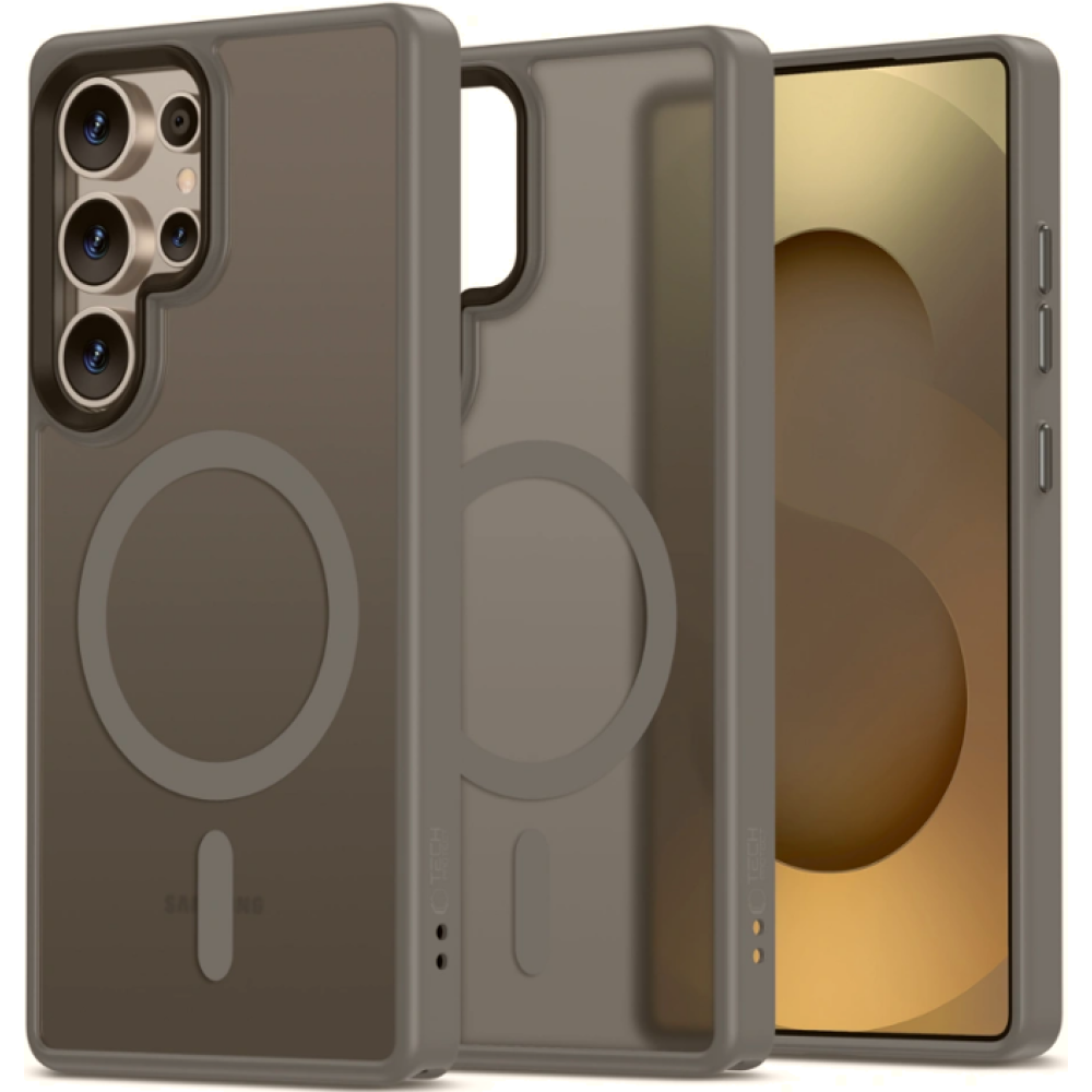 Θήκη Samsung Galaxy S25 Ultra Tech-Protect MagMat Σκληρή Ημιδιάφανη με MagSafe - Matte Titanium (5906302362554)