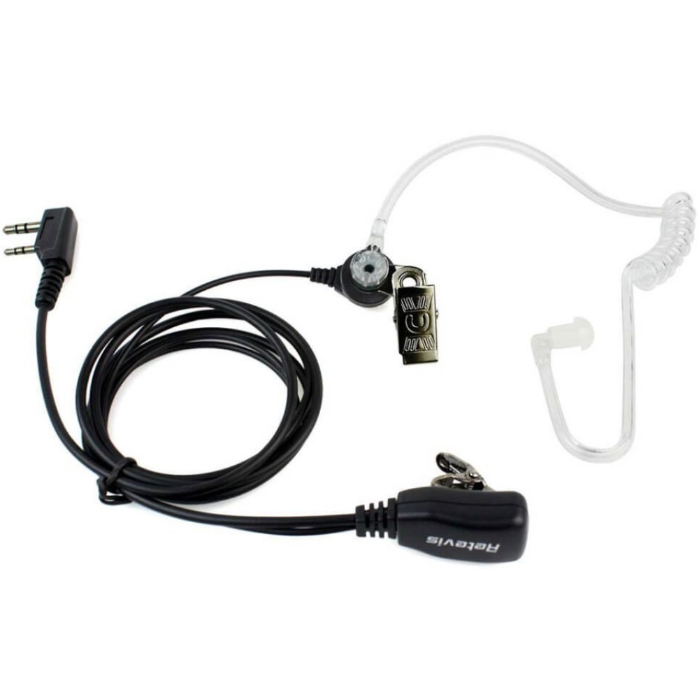 Μικρόφωνο Ακουστικό Retevis C9003A G-Hook Earpiece Μονό PTT 2 Pin για τον Πομποδέκτη Kenwood - Transparent (C9003A)