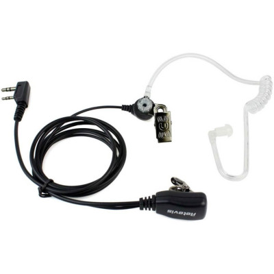 Μικρόφωνο Ακουστικό Retevis C9003A G-Hook Earpiece Μονό PTT 2 Pin για τον Πομποδέκτη Kenwood - Transparent (C9003A)