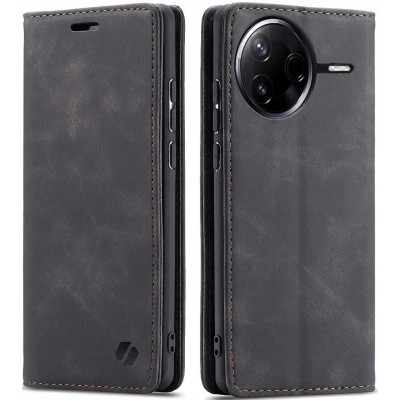 Θήκη Xiaomi Poco F7 Pro Spacecase Wallet Πορτοφόλι - Black (5905719119225)