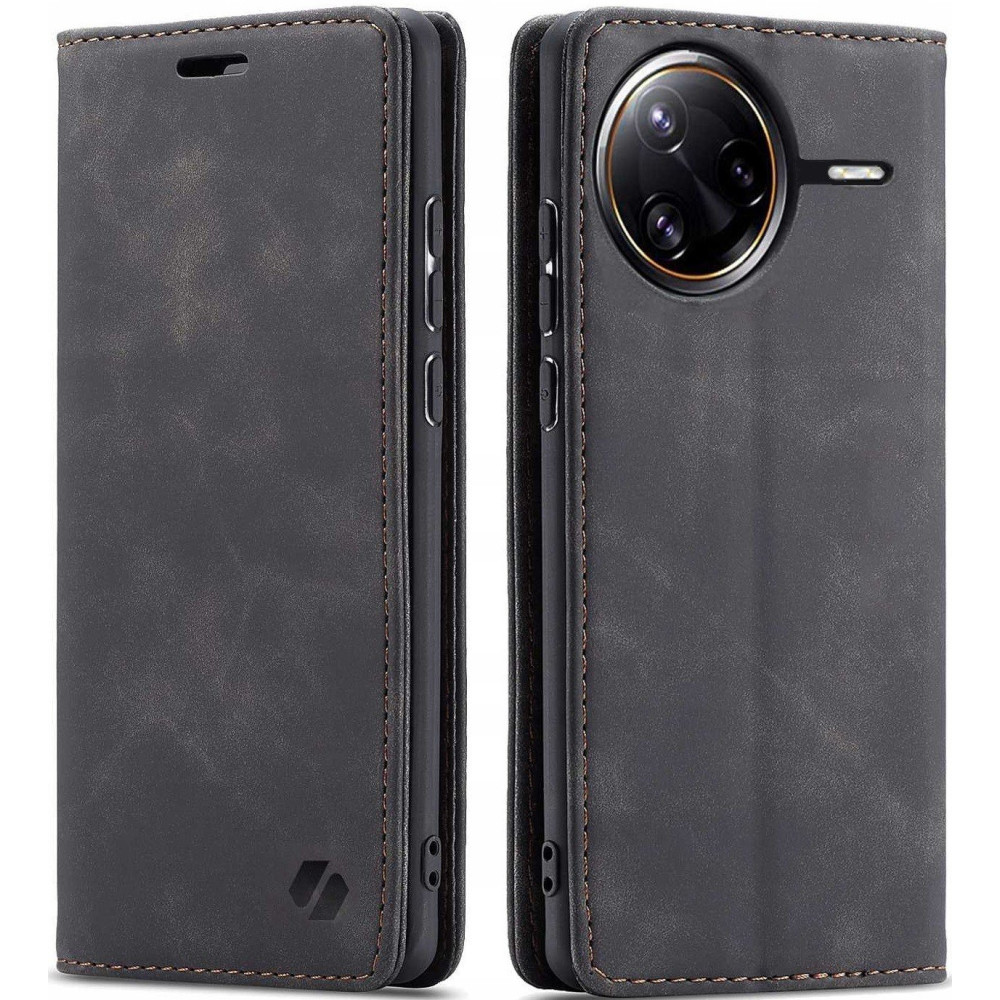 Θήκη Xiaomi Poco F7 Ultra Spacecase Wallet Πορτοφόλι - Black (5905719119232)
