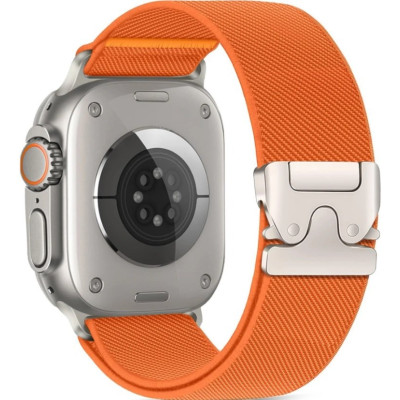 Λουράκι Apple Watch Ultra/SE/11/10/9/8/7/6/5/4 (49/46/45/44mm) Tech-Protect Nylon Clasp - Orange (5906302363049)