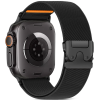 Λουράκι Apple Watch Ultra/SE/11/10/9/8/7/6/5/4 (49/46/45/44mm) Tech-Protect Nylon Clasp - Black (5906302363018)