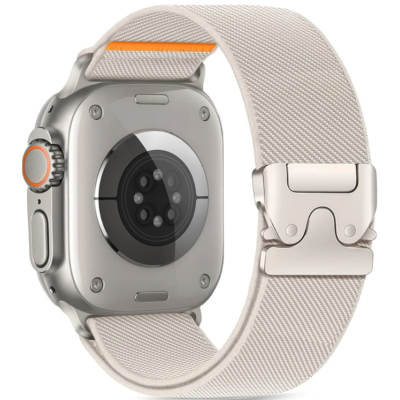 Λουράκι Apple Watch Ultra/SE/11/10/9/8/7/6/5/4 (49/46/45/44mm) Tech-Protect Nylon Clasp - Titanium (5906302363025)
