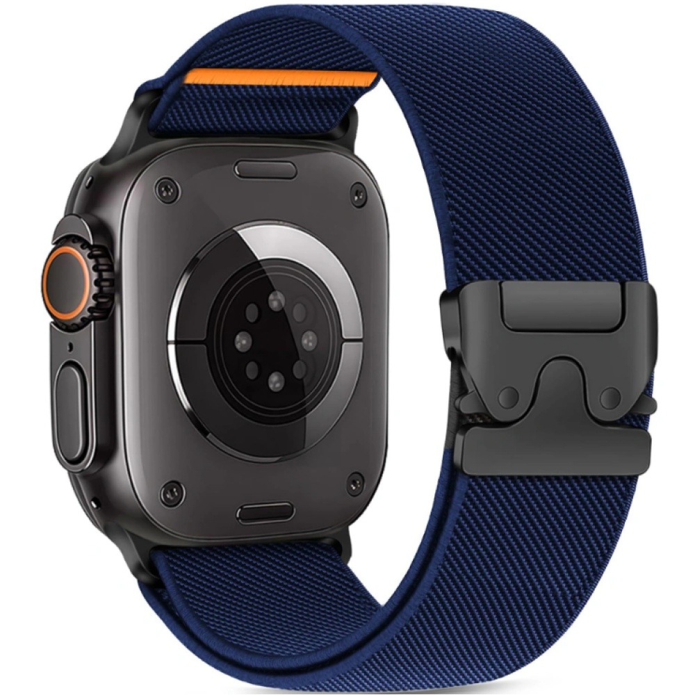 Λουράκι Apple Watch Ultra/SE/11/10/9/8/7/6/5/4 (49/46/45/44mm) Tech-Protect Nylon Clasp - Navy (5906302363032)