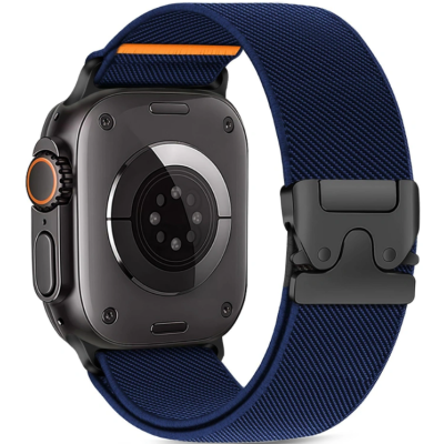 Λουράκι Apple Watch Ultra/SE/11/10/9/8/7/6/5/4 (49/46/45/44mm) Tech-Protect Nylon Clasp - Navy (5906302363032)