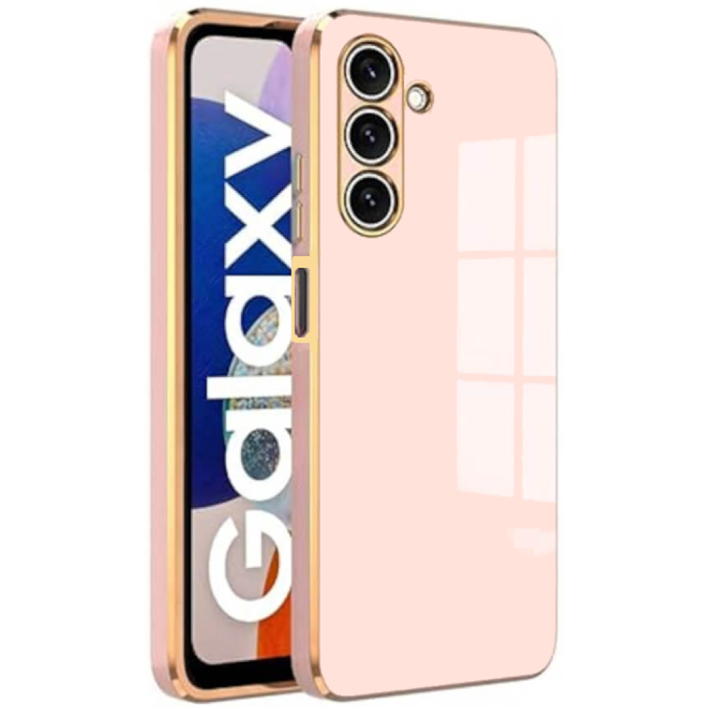 Θήκη Samsung Galaxy A16 Bodycell Gold Plated Σιλικόνης - Pink (5206015081354)