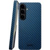 Θήκη Samsung Galaxy S25 Nekit Fiber Σκληρή με MagSafe Aramid Fiber 1mm 1500D Kevlar - Blue (8719246469800)