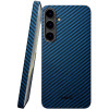 Θήκη Samsung Galaxy S24 Nekit Fiber Σκληρή με MagSafe Aramid Fiber 1mm 1500D Kevlar - Blue (8719246469671)