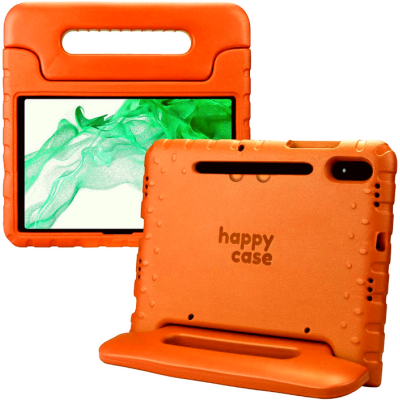 Θήκη Samsung Galaxy Tab S7 Plus / S7 FE 12.4" HappyCase Ανθεκτική για Παιδιά - Orange (8719246392344)