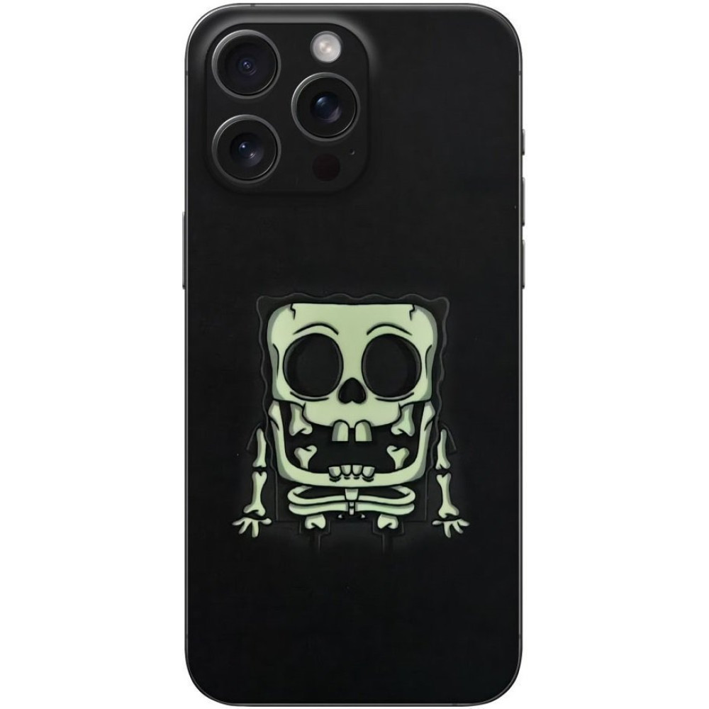 Αυτοκόλλητο Skin Προστασίας Πλάτης iPhone 16 Gams Premium Vinyl Skin Back Plate Φωσφορίζον - Luminus Square Sponge (GAMS-VNL-SKIN-LMSS-001-086)