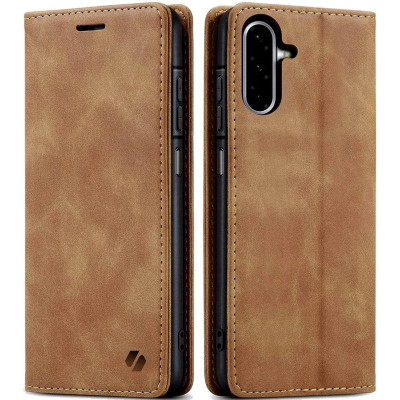 Θήκη Samsung Galaxy A26 Spacecase Wallet Πορτοφόλι - Light Brown (5905719117627)