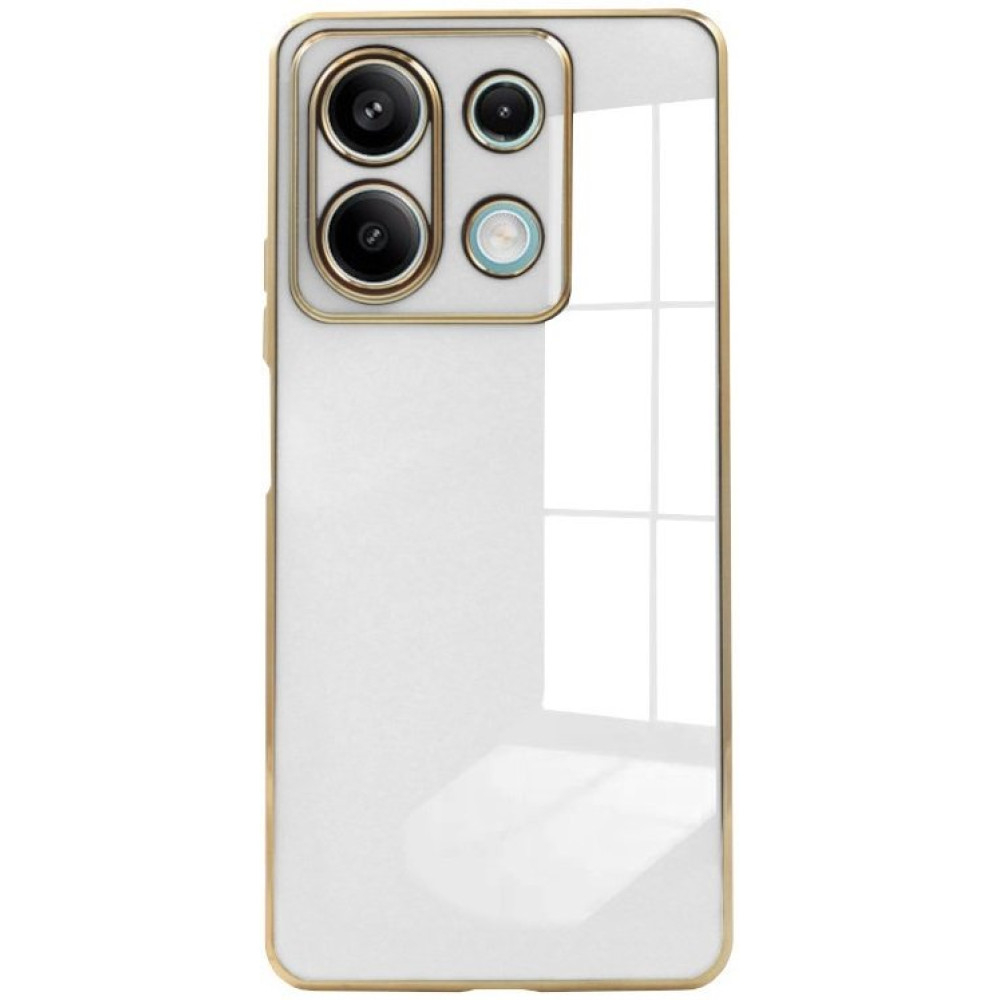 Θήκη Xiaomi Redmi Note 13 5G Bodycell Gold Plated Σιλικόνης - White (5206015074462)