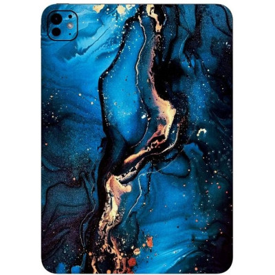 Αυτοκόλλητο Skin Προστασίας Πλάτης iPad Air 13" 2025 Gams Premium Vinyl Skin Back Plate - Blue Gold Marble (GAMS-VNL-SKIN-BLGM-001-081)