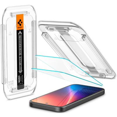 Tempered Glass Google Pixel 9a Spigen GLAS.tR EZ Fit Αντιχαρακτικό Γυαλί Προστασίας Οθόνης 2 Τεμάχια - Clear (AGL08938)