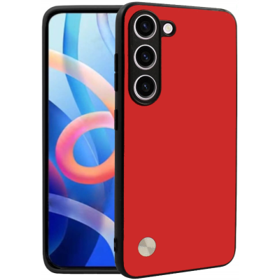 Θήκη Samsung Galaxy S23 Bodycell Vegan Cover Σκληρή - Red (5206015077166)
