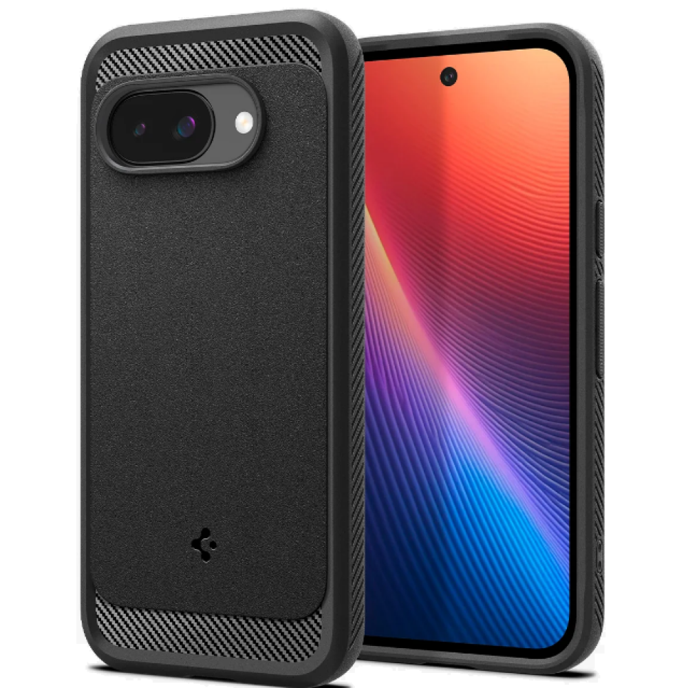 Θήκη Google Pixel 9a Spigen Rugged Armor MagFit με MagSafe - Matte Black (ACS09041)