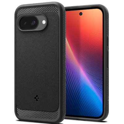 Θήκη Google Pixel 9a Spigen Rugged Armor MagFit με MagSafe - Matte Black (ACS09041)