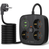 Πολύπριζο Tech-Protect PCS3X4 Power Strip με 3 x Υποδοχές AC 250V με Διακόπτη & Καλώδιο 200cm 2 x USB-A / 2 x Type-C 2.1A - Black (5906302363414)