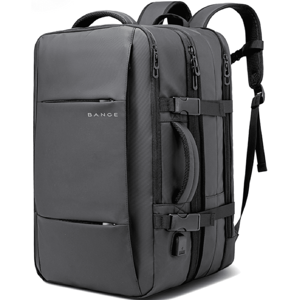Σακίδιο Πλάτης / Backpack Bange 1908D Ανθεκτικό Επεκτάσιμο για Laptop έως 17.3" 30L έως 49L - Gray