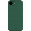 Θήκη iPhone 16e Spacecase Silicone Case Σιλικόνης - Dark Green (5905719117894)