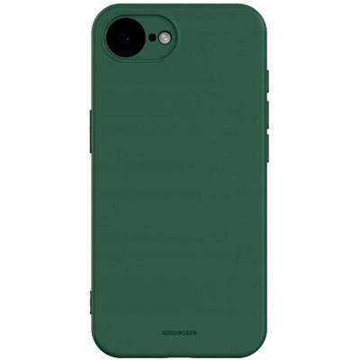 Θήκη iPhone 16e Spacecase Silicone Case Σιλικόνης - Dark Green (5905719117894)