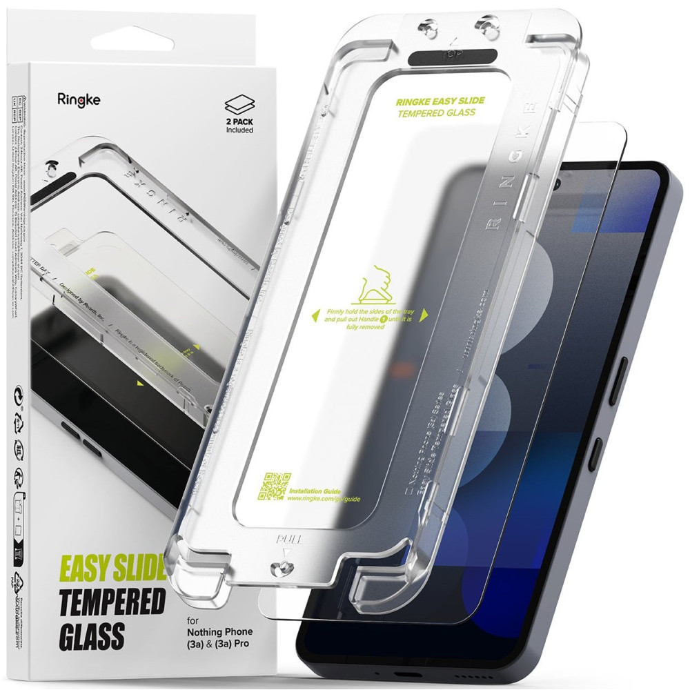 Tempered Glass Nothing Phone 3a / 3a Pro Ringke Easy Slide Αντιχαρακτικό Γυαλί Προστασίας Οθόνης 2 Τεμάχια - Clear (8800293853695)