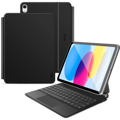 Θήκη iPad (A16) 11th Gen. 2025 11" / 10th Gen. 2022 10.9" Tech-Protect Smartcase Magnetic + Keyboard Μαγνητική με Πληκτρολόγιο Bluetooth - Black (5906302363445)